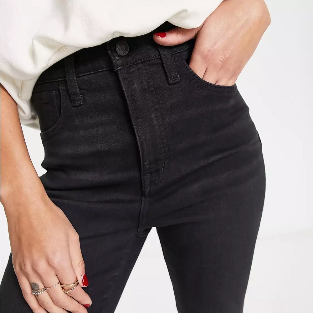 (Madewell) roadtripper supersoft ripped skinny jeans in wash black